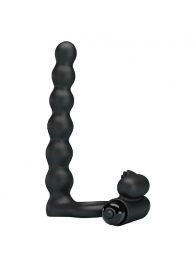 Черная насадка для двойной стимуляции Hercules Penis Sheath III - 15,3 см. - Baile - купить с доставкой в Северске
