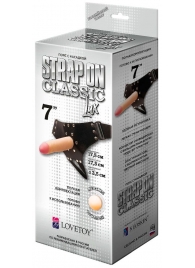 Пояс-трусики с насадкой Classic lux-Duke - 17,5 см. - LOVETOY (А-Полимер) - купить с доставкой в Северске