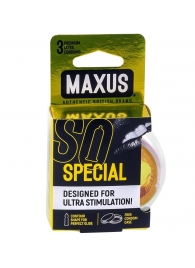 Презервативы с точками и рёбрами в пластиковом кейсе MAXUS Special - 3 шт. - Maxus - купить с доставкой в Северске