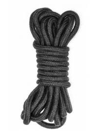 Черная веревка Do Not Disturb - 5 м. - Lola Games - купить с доставкой в Северске