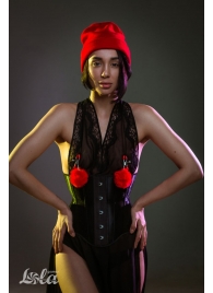 Зажимы на соски Angelic с красными меховыми шариками - Lola Games - купить с доставкой в Северске