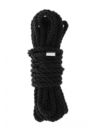 Черная веревка для шибари DELUXE BONDAGE ROPE - 5 м. - Dream Toys - купить с доставкой в Северске