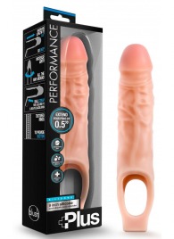 Телесный реалистичный фаллоудлинитель 9 Inch Silicone Cock Sheath Penis Extender - 22,86 см. - Blush Novelties - в Северске купить с доставкой