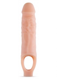 Телесный реалистичный фаллоудлинитель 9 Inch Silicone Cock Sheath Penis Extender - 22,86 см. - Blush Novelties - в Северске купить с доставкой