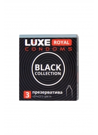 Черные презервативы LUXE Royal Black Collection - 3 шт. - Luxe - купить с доставкой в Северске