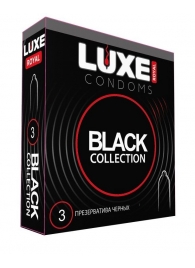Черные презервативы LUXE Royal Black Collection - 3 шт. - Luxe - купить с доставкой в Северске