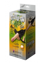 Пояс-трусики с 2 насадками Exotic-Sara - 16,5 см. - LOVETOY (А-Полимер) - купить с доставкой в Северске
