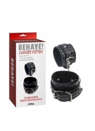 Черные наручники Surrender Wrist Restraints - Chisa - купить с доставкой в Северске