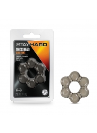Дымчатое эрекционное кольцо Stay Hard Thick Bead Cock Ring - Blush Novelties - в Северске купить с доставкой