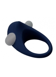 Гладкое синее эрекционное виброкольцо STIMU RING - Dream Toys - в Северске купить с доставкой