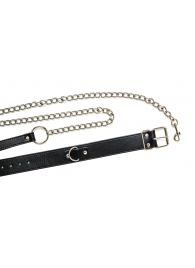 Черный ошейник с поводком Wild - Lola Games - купить с доставкой в Северске