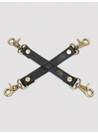 Черный фиксатор для манжет Bound to You Faux Leather Hogtie - Fifty Shades of Grey - купить с доставкой в Северске
