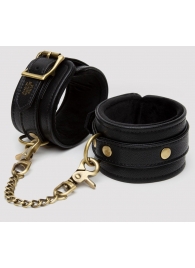 Черные оковы на ноги Bound to You Faux Leather Ankle Cuffs - Fifty Shades of Grey - купить с доставкой в Северске
