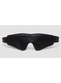 Черная плотная маска на глаза Bound to You Faux Leather Blindfold - Fifty Shades of Grey - купить с доставкой в Северске