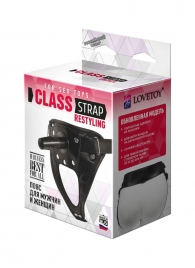 Черный пояс для насадок CLASS STRAP Restyling - LOVETOY (А-Полимер) - купить с доставкой в Северске
