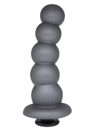 Черная насадка-елочка PLATINUM 6  - 17 см. - LOVETOY (А-Полимер) - купить с доставкой в Северске