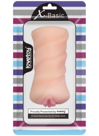 Телесный мастурбатор-вагина X-Basic Pocket Pussy без вибрации - Lovetoy - в Северске купить с доставкой