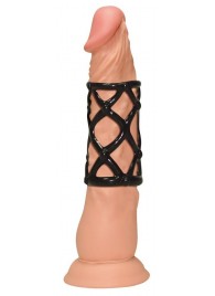 Чёрная насадка-сетка на пенис Orgasmus Wunder - Orion - в Северске купить с доставкой