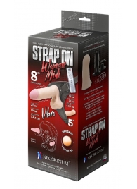Вибрострапон Woman Midi с вагинальной пробкой - 22 см. - LOVETOY (А-Полимер) - купить с доставкой в Северске
