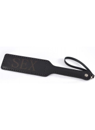 Черная гладкая шлепалка SEX - 35 см. - Sitabella - купить с доставкой в Северске