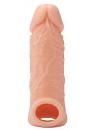 Телесная насадка EXTENDER WITH BALL STRAP 5.5 - 14 см. - Dream Toys - в Северске купить с доставкой