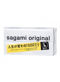 Презервативы Sagami Original 0.02 L-size увеличенного размера - 10 шт. - Sagami - купить с доставкой в Северске