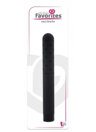 Черная насадка для анального душа ANAL DOUCHE - 15 см. - Dream Toys - купить с доставкой в Северске