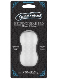 Прозрачный мини-мастурбатор Helping Head Pro - Doc Johnson - в Северске купить с доставкой