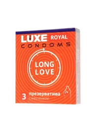 Презервативы с продлевающим эффектом LUXE Royal Long Love - 3 шт. - Luxe - купить с доставкой в Северске
