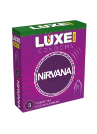 Презервативы с увеличенным количеством смазки LUXE Royal Nirvana - 3 шт. - Luxe - купить с доставкой в Северске