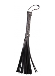 Черная многохвостая плеть Pleasure Whip - 46 см. - Chisa - купить с доставкой в Северске