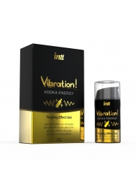 Жидкий интимный гель с эффектом вибрации Vibration! Vodka Energy - 15 мл. - INTT - купить с доставкой в Северске