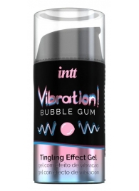Жидкий интимный гель с эффектом вибрации Vibration! Bubble Gum - 15 мл. - INTT - купить с доставкой в Северске