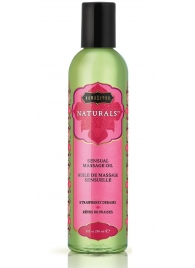 Массажное масло Naturals Strawberry Dreams с ароматом клубники - 236 мл. - Kama Sutra - купить с доставкой в Северске