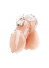 Прозрачная клетка целомудрия Acrylic See-thru Chastity Cage - BlueLine - купить с доставкой в Северске