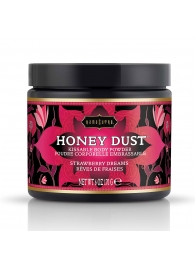 Пудра для тела Honey Dust Body Powder с ароматом клубники - 170 гр. - Kama Sutra - купить с доставкой в Северске