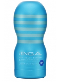 Мастурбатор с охлаждающей смазкой TENGA Original Vacuum Cup Cool - Tenga - в Северске купить с доставкой
