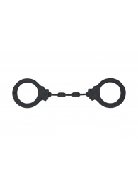 Черные силиконовые наручники Suppression - Lola Games - купить с доставкой в Северске