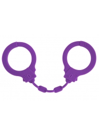 Фиолетовые силиконовые наручники Suppression - Lola Games - купить с доставкой в Северске