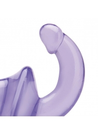 Фиолетовый безремневой страпон Strapless Strap-On - Lux Fetish - купить с доставкой в Северске