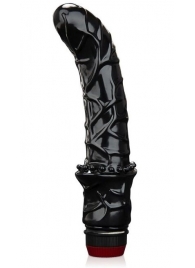 Черный вибромассажер простаты 6  Premium Prostate Massager - BlueLine - в Северске купить с доставкой