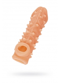 Телесная закрытая насадка с пупырышками Cock Sleeve Size M - 15,6 см. - KOKOS - в Северске купить с доставкой