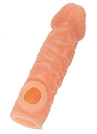 Телесная закрытая насадка с шершавой головкой Cock Sleeve Size M - 15,6 см. - KOKOS - в Северске купить с доставкой