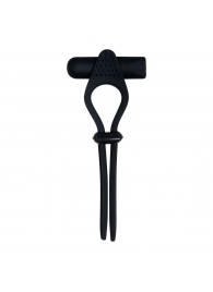 Черное эрекционное лассо с вибропулей Black Tie Affair - Zero Tolerance - в Северске купить с доставкой