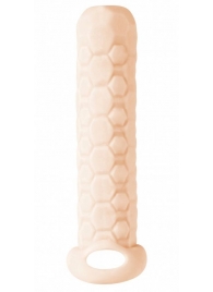 Телесный фаллоудлинитель Homme Long - 13,5 см. - Lola Games - в Северске купить с доставкой