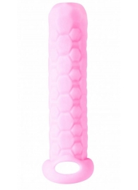 Розовый фаллоудлинитель Homme Long - 13,5 см. - Lola Games - в Северске купить с доставкой