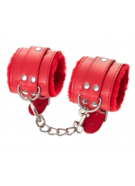 Красные наручники Anonymo из искусственной кожи - ToyFa - купить с доставкой в Северске