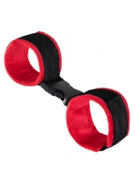 Красно-черные велюровые оковы Anonymo - ToyFa - купить с доставкой в Северске