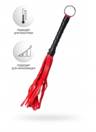Красно-черный флоггер Anonymo - 28 см. - ToyFa - купить с доставкой в Северске