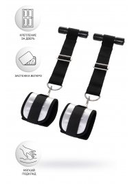 Черно-серебристые фиксаторы для рук на дверь Anonymo - ToyFa - купить с доставкой в Северске